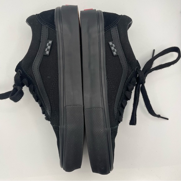 VANS unisex old skool classic skate black canvas sneakers - Picture 9 of 15